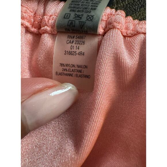 Victoria's Secret Peach Metallic Halter String Tie Bikini Swim Top Size Medium - Picture 6 of 6